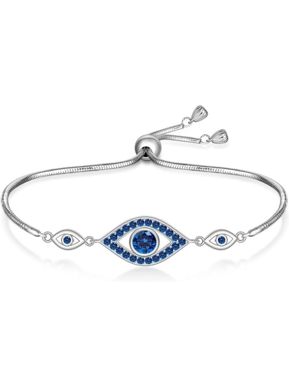 925 Sterling Silver Evil Eye Bracelet for Women | Protection & Style Accessory